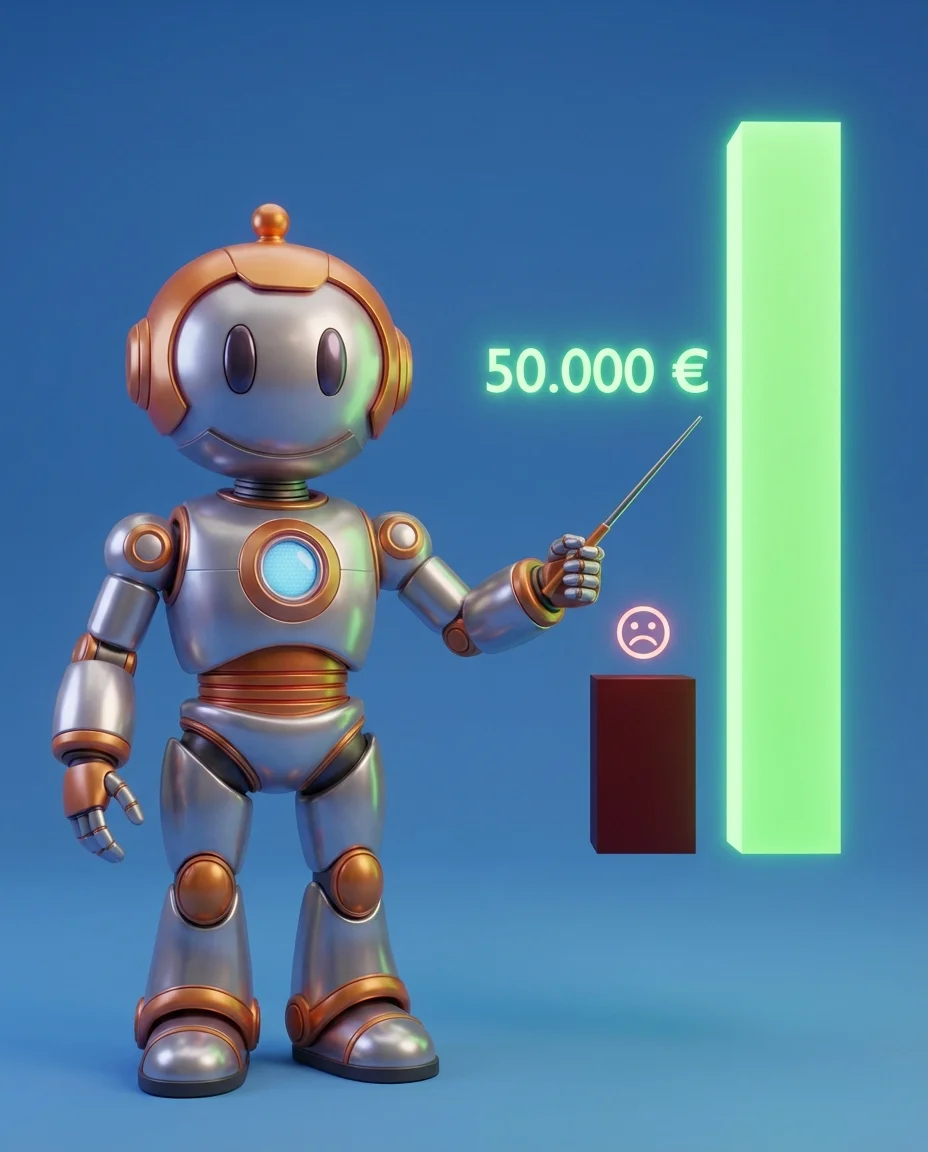 50.000 EUR Unterschied Digitalisierung: BD-Roboter mit Kosten-Nutzen-Analyse
