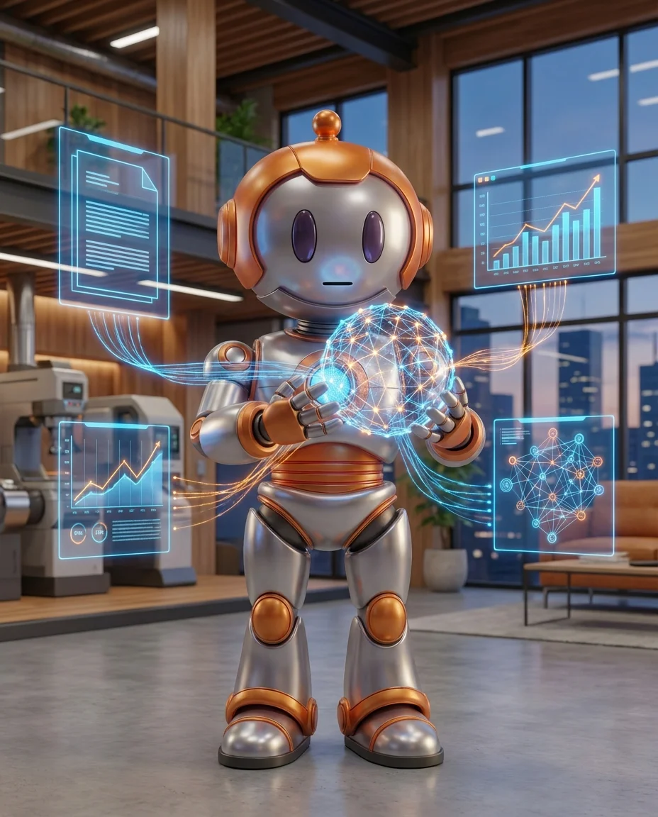 KI im Mittelstand: BD-Roboter analysiert Geschäftsdaten mit KI-Dashboard